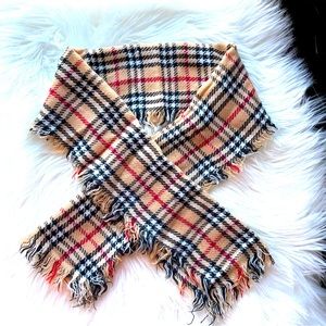 Caramel Plaid Check Pattern Scarf